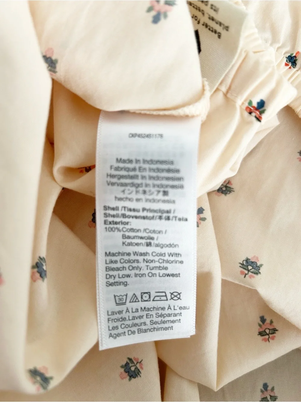 Madewell Gathered Puff Sleeve Cotton Blouse | Size Small